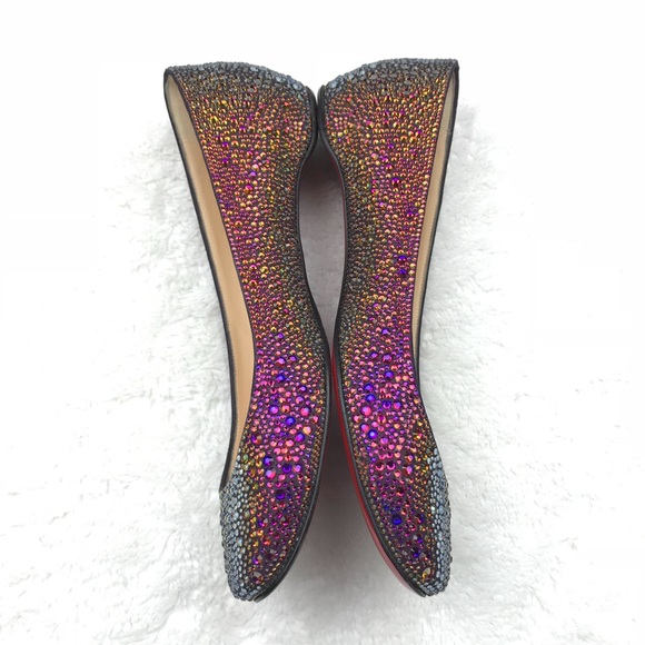 CHRISTIAN LOUBOUTIN | Gozul Strass Flat - Picture 5 of 9